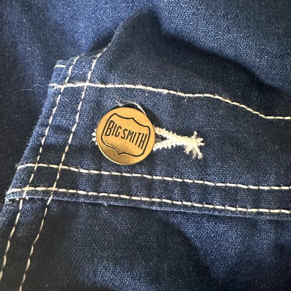 Big Smith Rigid Denim Bib Overalls 40x36 NWOT - Picture 2 of 6